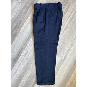 Greg Peters Mens 90's Pants 100% Wool Super 120'S Custom Hem Length Size:36"-32"